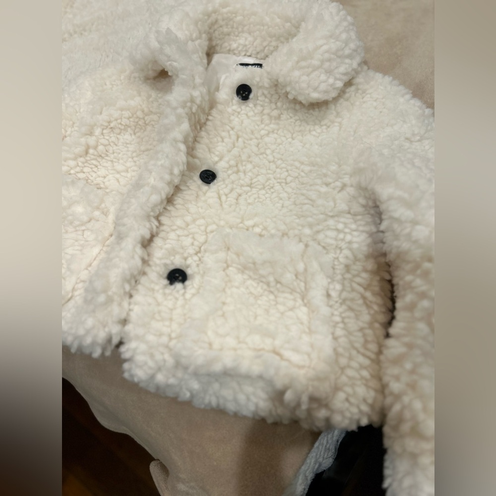 DKNY jeans faux fur bomber jacket